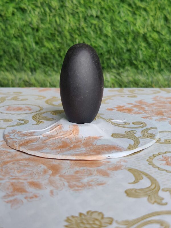 Small Black Narmadeshwar Shivling - Image 3