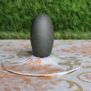 Original 2 Inch Narmadeshwar Shivling Narmada Shiva Lingam Banalinga Shiva Lingam for Pooja Small Shivling for Home Worship Puja Articles Lingam for Meditation & Prayer