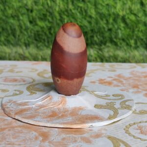 Original & Natural 2 Inch Narmadeshwar Shivling Narmada Shiva Lingam Banalinga Shiva Lingam for Pooja Small Shivling for Home Worship Puja Articles Lingam for Meditation & Prayer ( 2 INCH LINGAM ONLY)