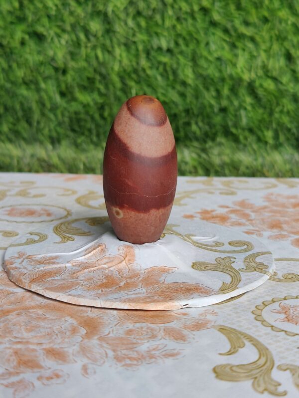 Original & Natural 2 Inch Narmadeshwar Shivling Narmada Shiva Lingam Banalinga Shiva Lingam for Pooja Small Shivling for Home Worship Puja Articles Lingam for Meditation & Prayer ( 2 INCH LINGAM ONLY)