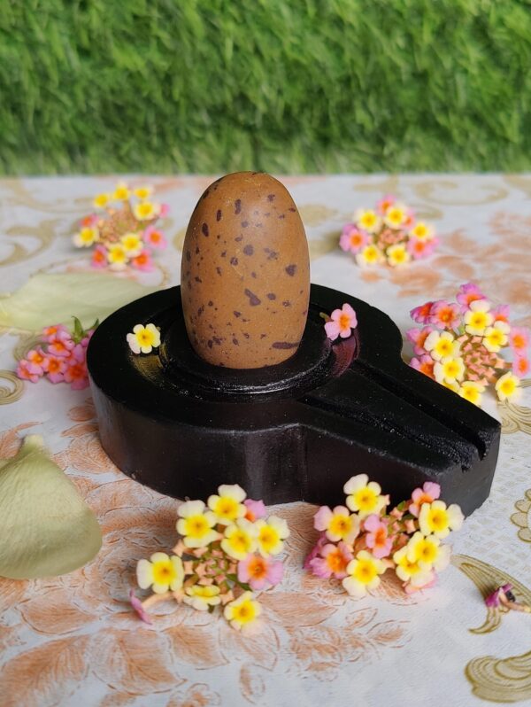 Narmada Stone Shivling With Stand - Image 2