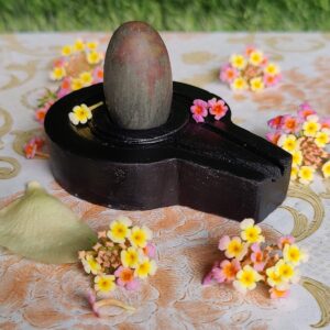 Small Original Shivling Natural Shiva Lingam Green