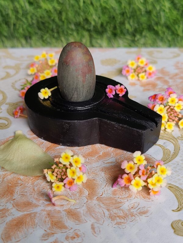 Small Original Shivling Natural Shiva Lingam Green