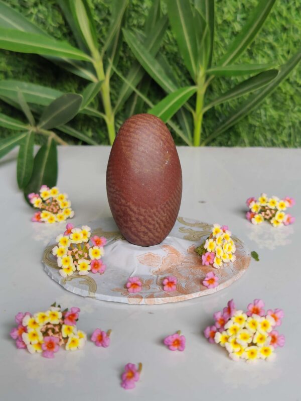 Multicolor Narmada Shivling 3 Inch For Worship - Image 2