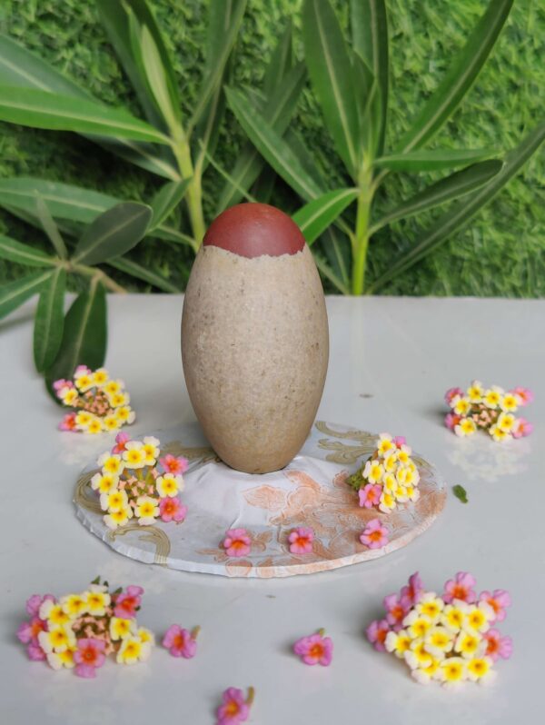 Multicolor Narmada Shivling 3 Inch For Worship