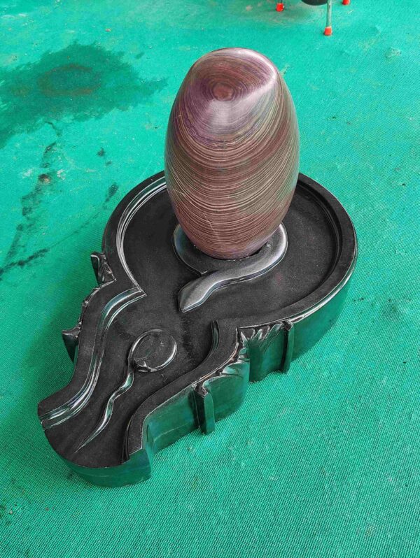 Original Narmada Stone Shivling / Natural Narmadeshwar Shivling / Narmada Banalingam Original - Image 4