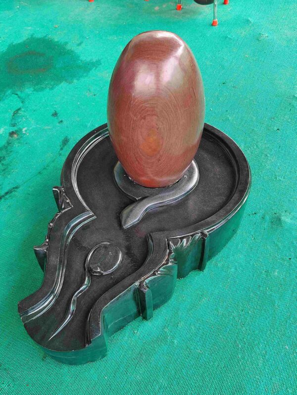 Holy Mark (Symbols) Narmada Stone Shivling - Image 3