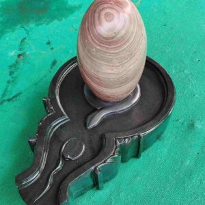 Big temple Holy Narmada Shiva Lingam 15 Inch With Base