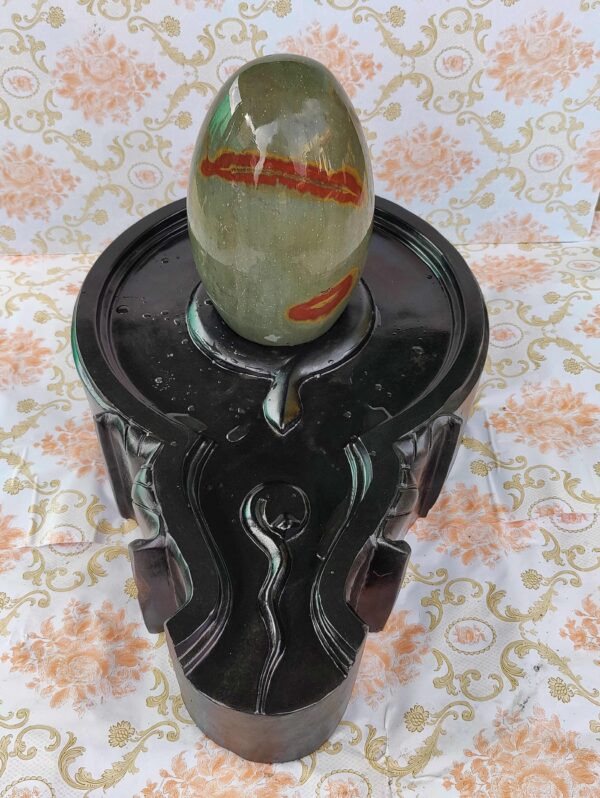 Tilak Narmadeshwar Shivling 1 Feet With Jaladhara 2 Feet For Big Temple pooja - Image 2