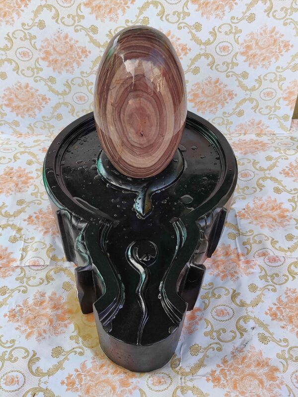 Temple Narmada Shivling 12 Inch - Image 4