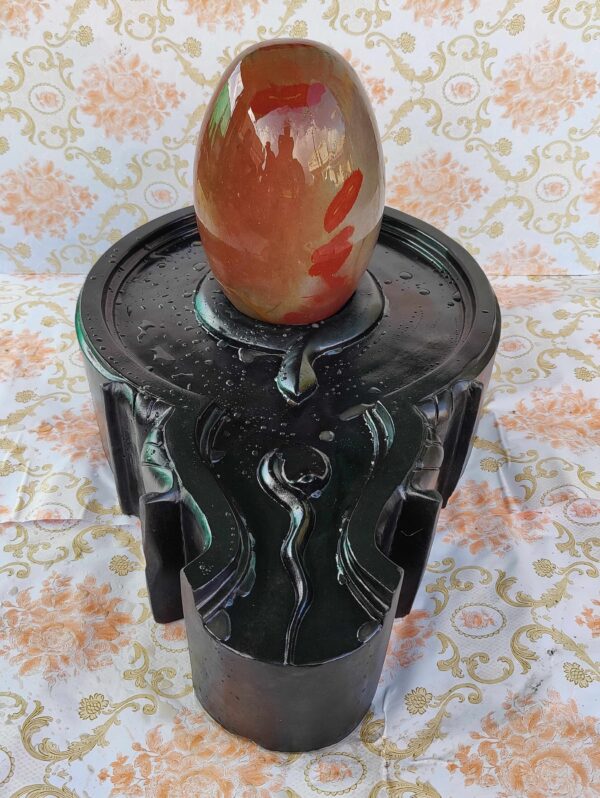 Tilak Narmadeshwar Shivling 1 Feet With Jaladhara 2 Feet For Big Temple pooja - Image 5