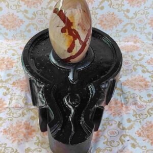 Narmada Shiva Lingam With yoni Base For Temple
