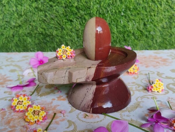 Ardhanarishwar Narmada Shivling With Ardhanarishwar Jaladhari - Image 2