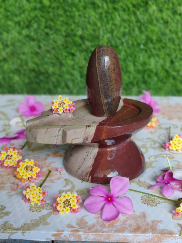 Narmadeshwar Shivling With Narmada Stone Jaladhara - Image 3