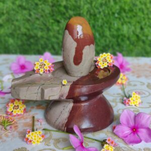 Narmada Shiva Linga With Yoni Base For Home Temple Pooja