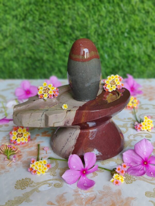 Natural Power Shiva Lingam With lingam Yoni Base Stand