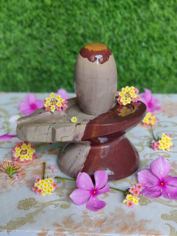 Natural Power Shiva Lingam With lingam Yoni Base Stand - Image 3
