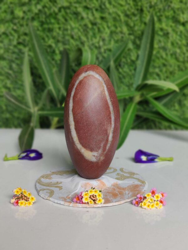 Natural Symbol Narmadeshwar Shivling 6 Inch - Image 2
