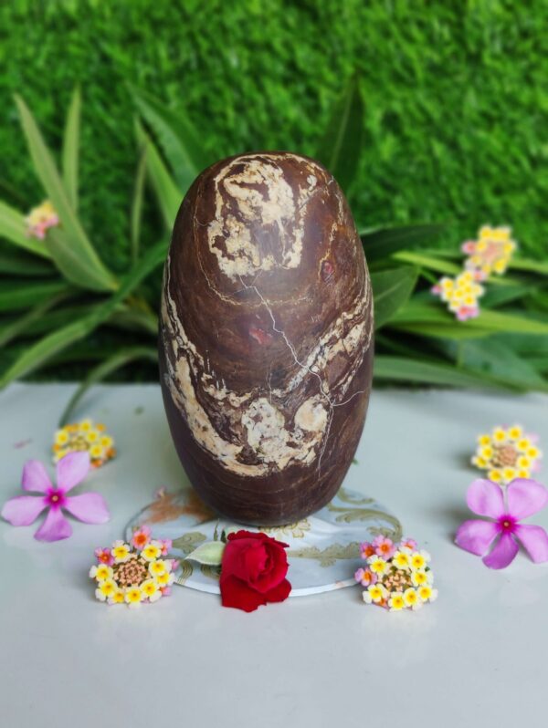 100% Original Narmadeshwar Shivling Large Size 6 Inch - Image 2