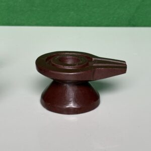 3 Brown Narmda Stone Damru Model Jaladhari