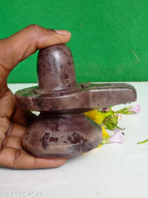 Akhand Shivling Natural Origanal Narmada Stone Shivling Narmadeshwar 4 X 4 Inch Shivling For Worship At Home Idil For Home To Lord Shiva Size 4 X 4