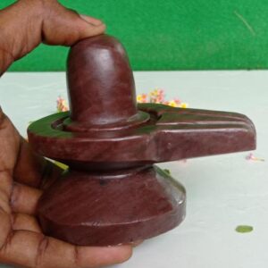 Akhand Shivling Natural Origanal Narmada Stone Shivling Narmadeshwar 4 X 4 Inch Shivling For Worship At Home Idil For Home To Lord Shiva Size 4 X 4