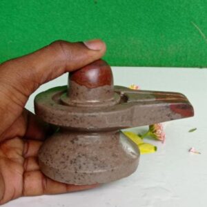Akhand Shivling Natural Origanal Narmada Stone Shivling Narmadeshwar 4 X 4 Inch Shivling For Worship At Home Idil For Home To Lord Shiva Size 4 X 4