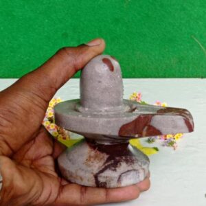 Akhand Shivling Natural Origanal Narmada Stone Shivling Narmadeshwar 4 X 4 Inch Shivling For Worship At Home Idil For Home To Lord Shiva Size 4 X 4