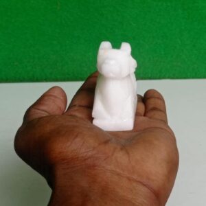 100 Natural Origanal Narmada Stone Narmadeshwar White Nandhi Ji For Worship At Home Size 2 Inch