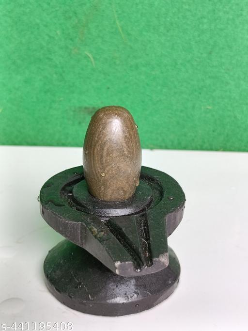 2 Inches Janeudhari Narmadeshwar Shivling With Narmada Stone Jaladhari