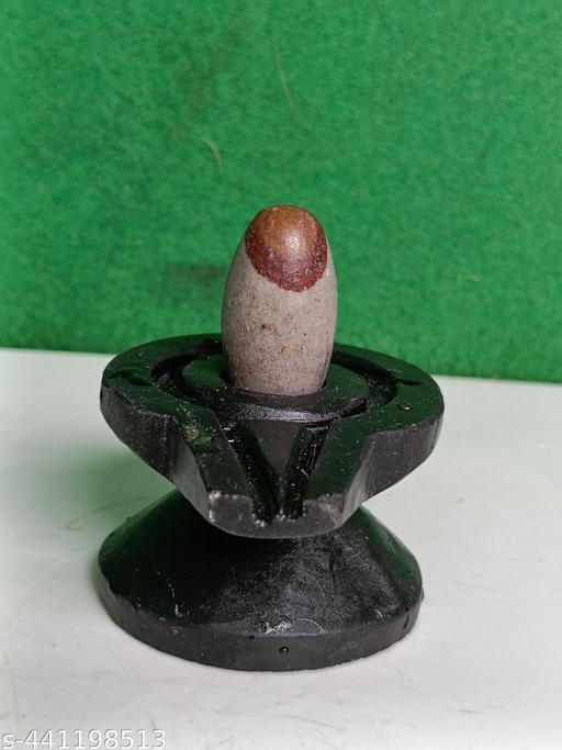 2 Inches Tilakdhari Narmadeshwar Narmada Shivling With Narmadeshwar Damru Bass Jaladhari
