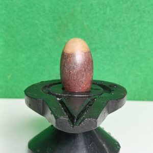 2 Inches Tilakdhari Narmadeshwar Narmada Shivling With Narmadeshwar Damru Bass Jaladhari
