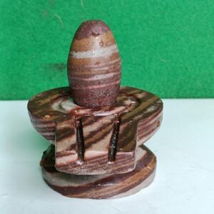 2 Inches Janeudhari Narmadeshwar Shivling With Narmada Stone Jaladhari
