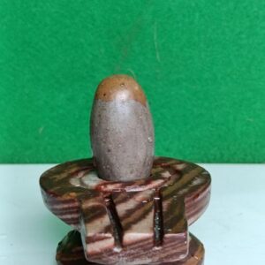 Narmadeshwar Narmada Black Stone Bani Damru Jaladhari Yoni Base Lingam Holder And Arga For Shivling And Home Temple Pooja Size 4 Inch