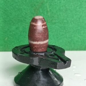 2 Inches Janeudhari Narmadeshwar Shivling With Narmada Stone Jaladhari