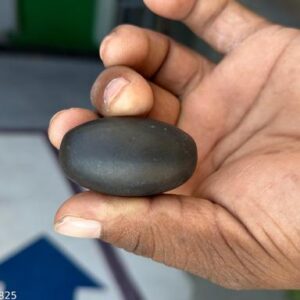 Pure Black Narmadeshwar Shivling With Red Narmada Stone Jaladhari