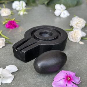 100 Natural Origanal Narmada Stone Bana Narmadeshewar Black Shivling Damru Jaladhari Energetic Stone Power Sourse Of Lord Shiva Size 2 X 4