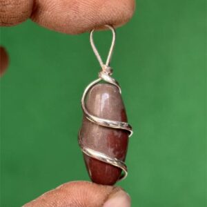 Shivam Vastu Kala Narmada Shivling Energised Pendant Narmadeshwar Shiv Lingam Locket Stone Pendant Pendulam For Men Women