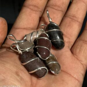 Shivam Vastu Kala Narmada Shivling Energised Pendant Narmadeshwar Shiv Lingam Locket Stone Pendant Pendulam For Men Women