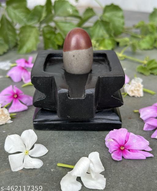 Natural Origanal Narmada Stone Bana Narmadeshewar Shivling Chokor Jaladhari Energetic Stone Powered Of Lord Shiva Size 2 X 4