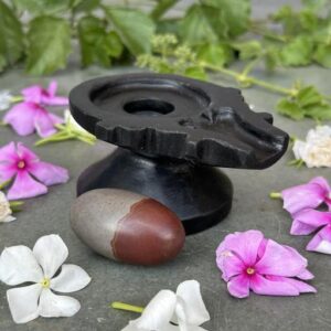 Natural Origanal Narmada Stone Bana Narmadeshewar Shivling Damru Jaladhari Energetic Stone Powered Of Lord Shiva Size 2 X 4