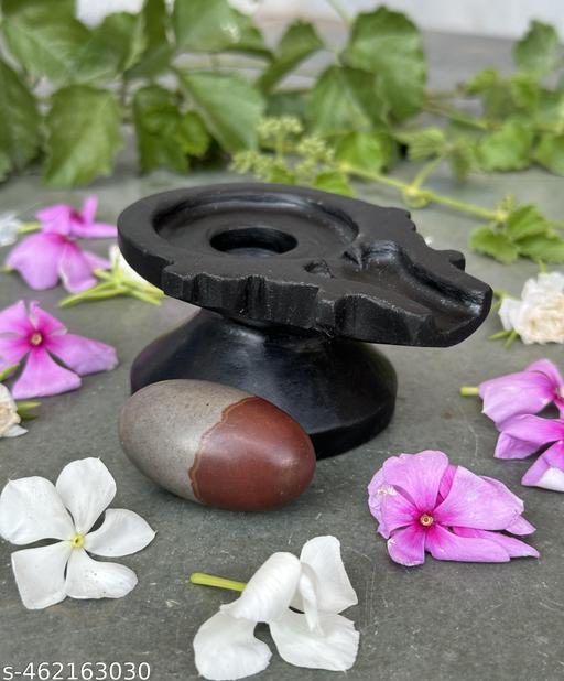 Natural Origanal Narmada Stone Bana Narmadeshewar Shivling Damru Jaladhari Energetic Stone Powered Of Lord Shiva Size 2 X 4
