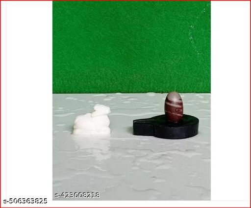 Natural Origanal Narmada Stone Narmadeshwar 1 Inch Bana Lingam And 2 5 Inch Black Jaladhari For For Worship At Home Lord Mahadeva Shivsankar Size 1 X 2 5
