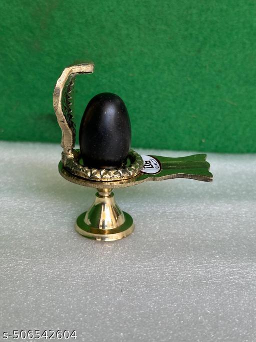 Shivam Vastukala Brass Jaladhari Narmadeshwar Shivling With Brass Base