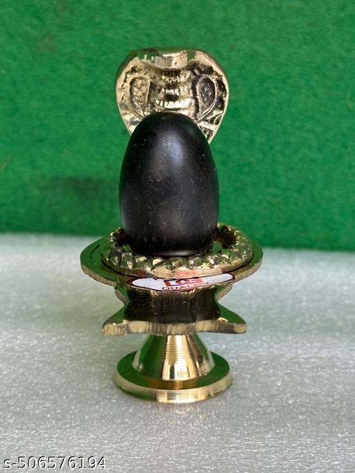 Shivam Vastukala Brass Jaladhari Narmadeshwar Shivling With Brass Base