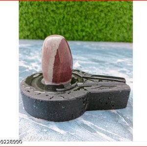 Janeudhari Narmadeshwar Shivling Brown Colour Original Narmadeshwar Shivling L Narmada Stone Shiva Lingam Mahadev Idol For Home Pooja