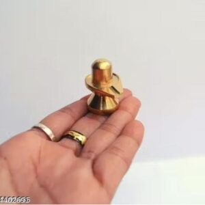Brass Shiva Lingam Shivling Hindu Gods Idol State For Home Deity Idol Gift Brass Shivling 1 Inch 30 Gram