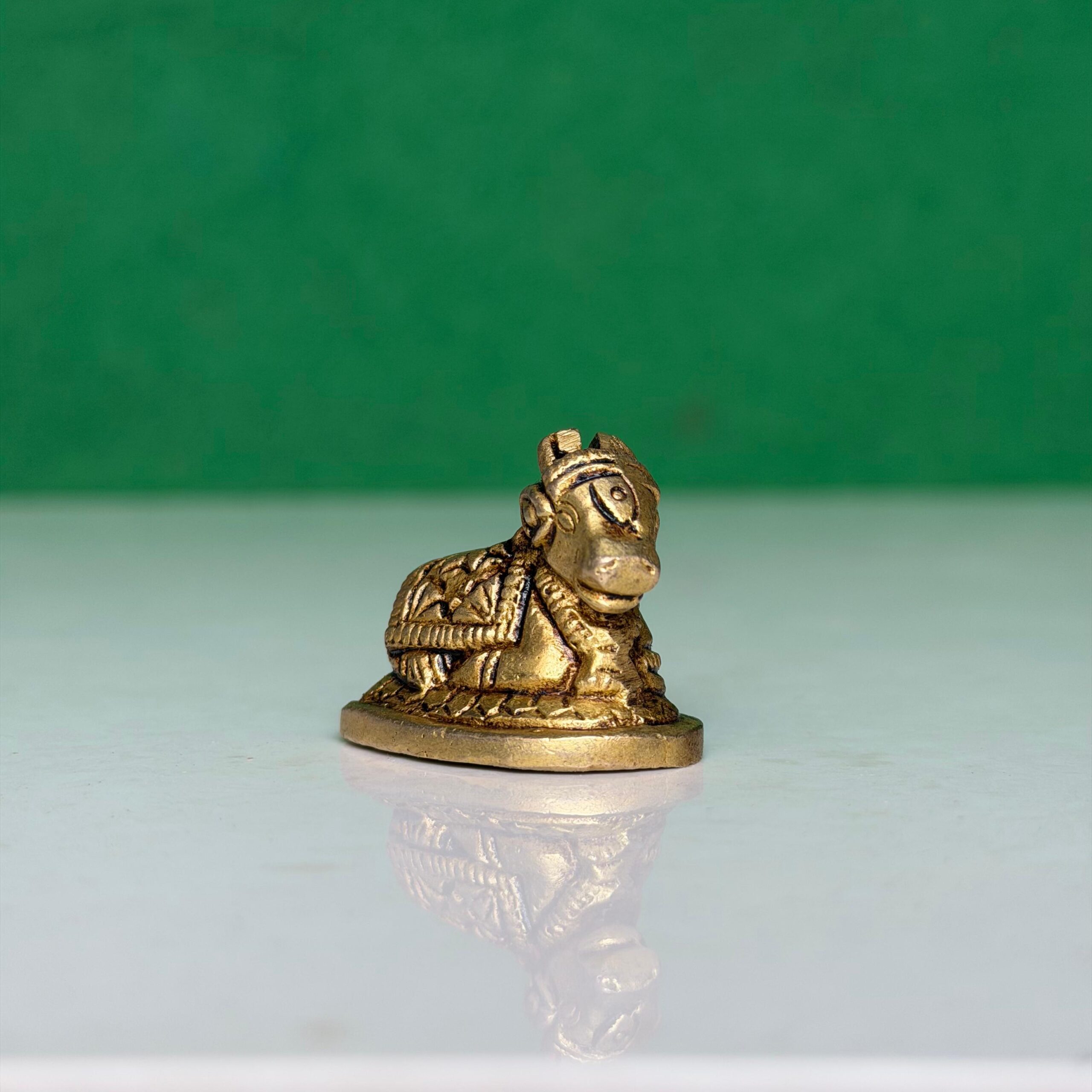 Pure Brass Nandi Idol For Home - Image 5