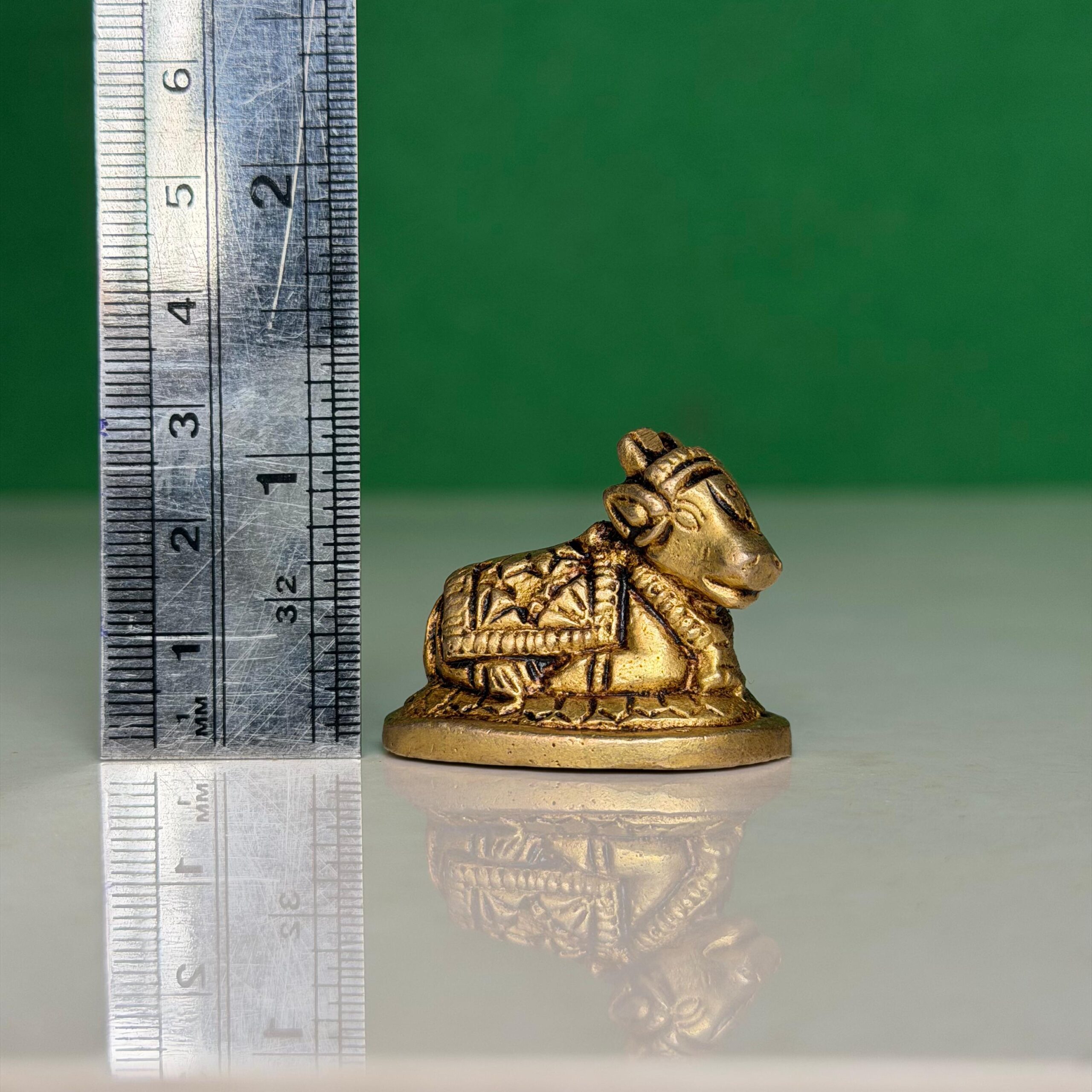 Pure Brass Nandi Idol For Home - Image 3