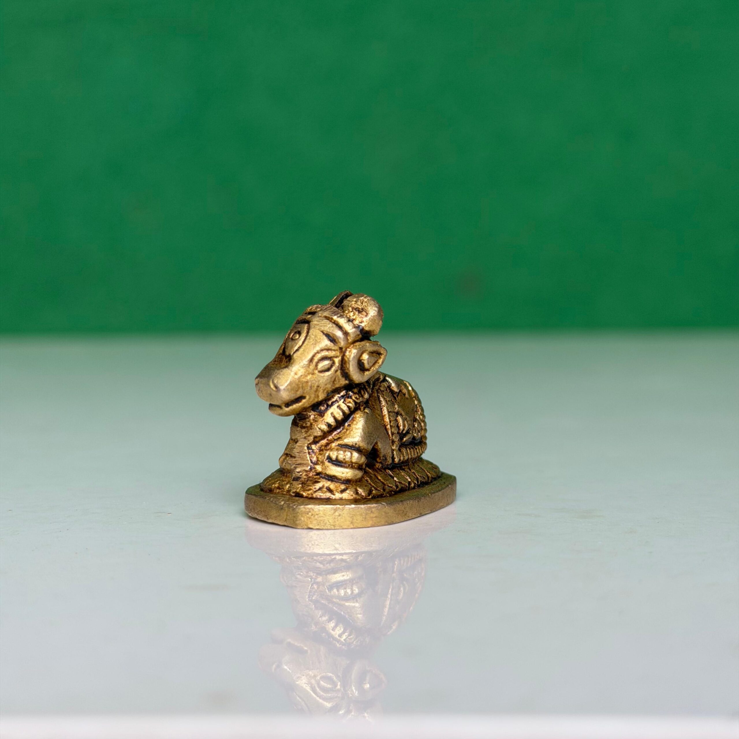 Pure Brass Nandi Idol For Home - Image 2